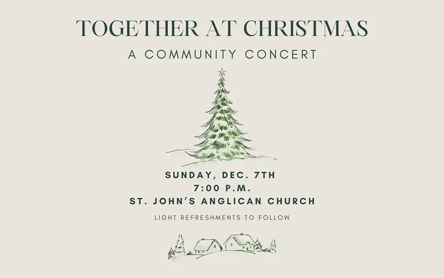 Poster of a Christmas Concert with a Christmas Tree