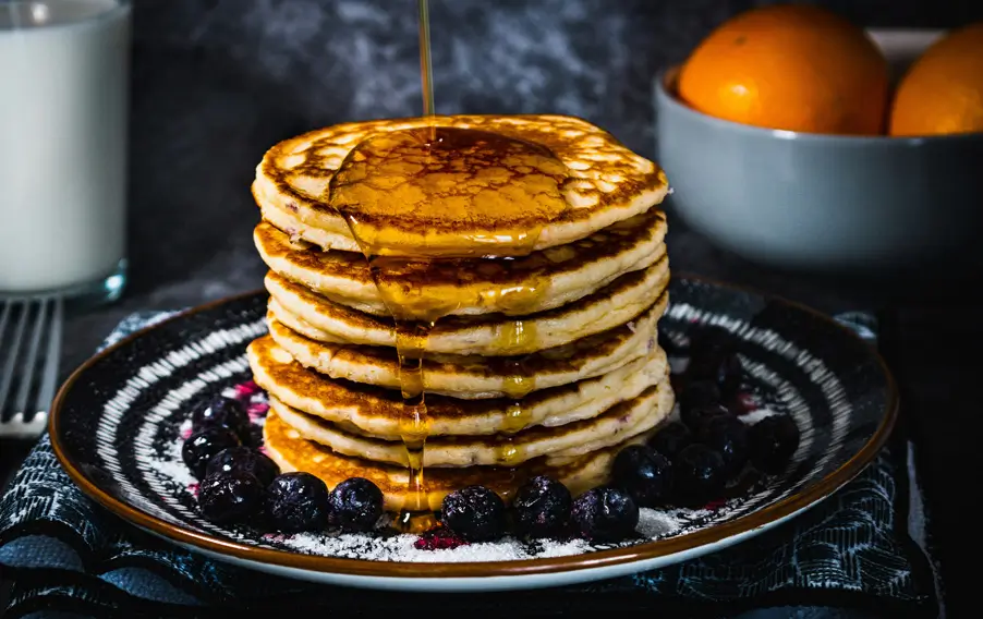 Pancakes with Blueberries